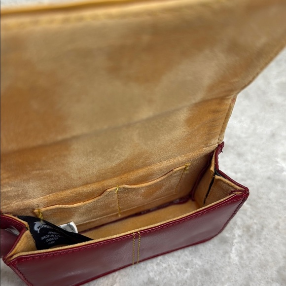 Vintage Tiny Red Wristlet case purse by Gnarley Fish - Picture 6 of 9